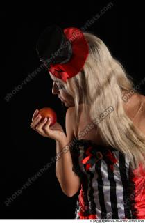 KRISTYNA STANDING POSE WITH APPLE